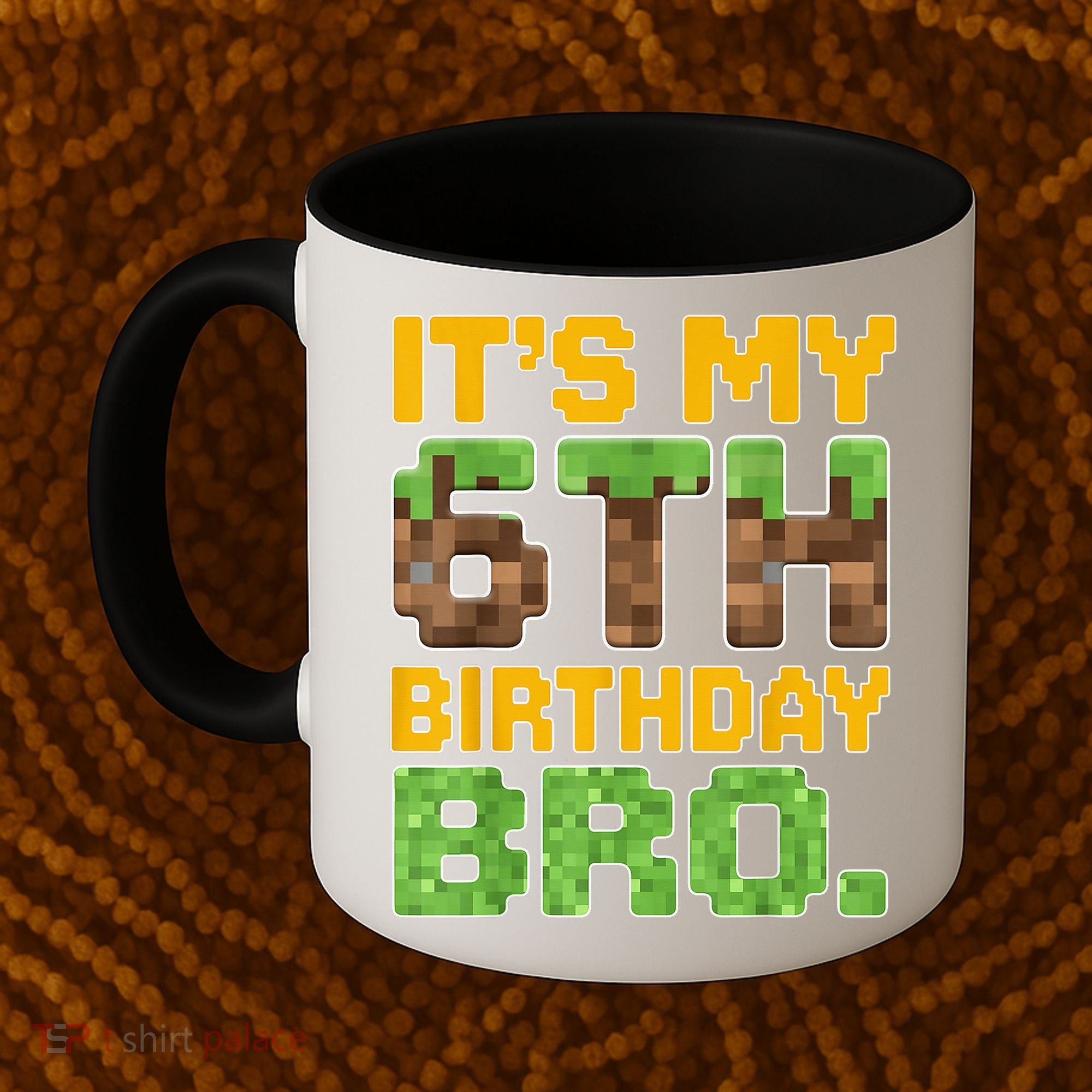 Birthday Boy It'S My 6th Birthday Gamer Pixel Number Coffee Mug