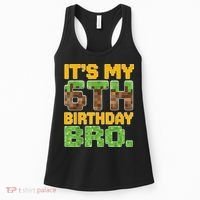 Birthday Boy It'S My 6th Birthday Gamer Pixel Number Women's Tank Top thumb 0