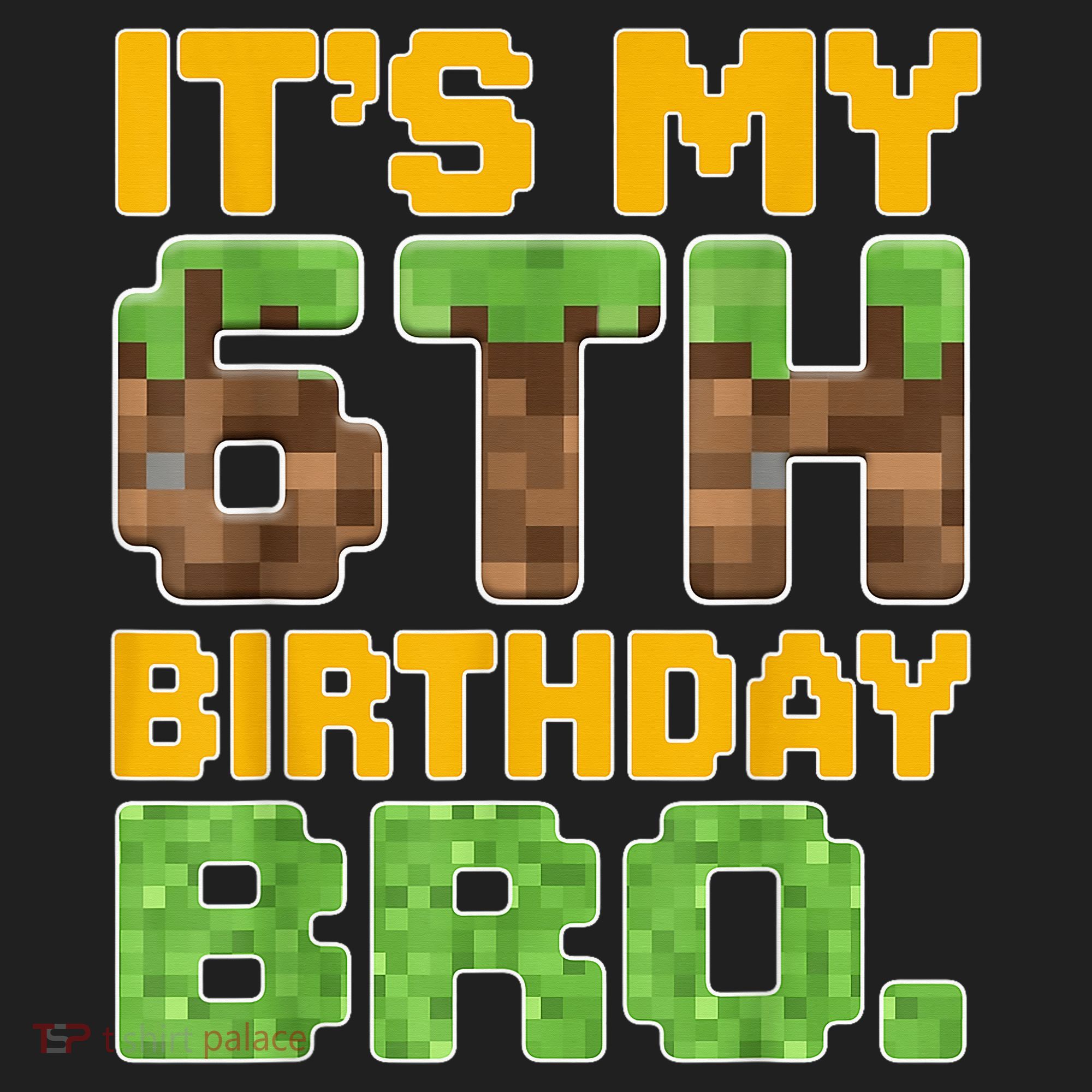 Birthday Boy It'S My 6th Birthday Gamer Pixel Number Golf Towel