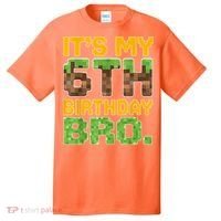 Birthday Boy It'S My 6th Birthday Gamer Pixel Number T-Shirt thumb 0