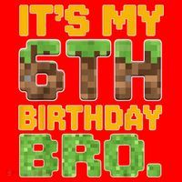 Birthday Boy It'S My 6th Birthday Gamer Pixel Number Santa Hat thumb 1