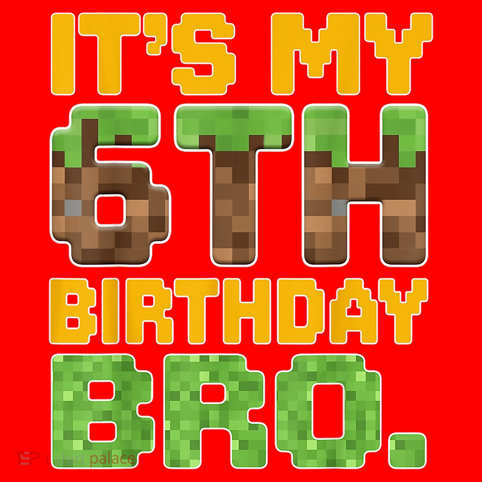 Birthday Boy It'S My 6th Birthday Gamer Pixel Number Santa Hat