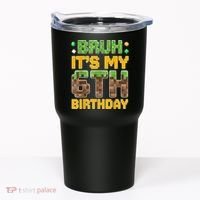 Birthday Boy It'S My 6th Birthday Video Game Pixel Tumbler thumb 0