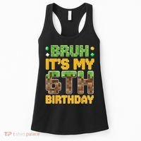 Birthday Boy It'S My 6th Birthday Video Game Pixel Women's Tank Top thumb 0