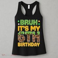 Birthday Boy It'S My 6th Birthday Video Game Pixel Women's Tank Top thumb 3