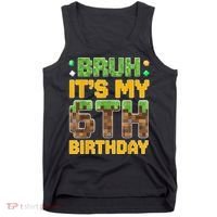 Birthday Boy It'S My 6th Birthday Video Game Pixel Tank Top thumb 0