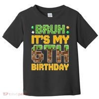 Birthday Boy It'S My 6th Birthday Video Game Pixel Toddler T-Shirt thumb 0