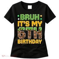 Birthday Boy It'S My 6th Birthday Video Game Pixel Women's T-Shirt thumb 0