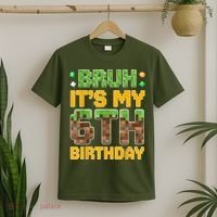 Birthday Boy It'S My 6th Birthday Video Game Pixel T-Shirt thumb 2