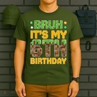 Birthday Boy It'S My 6th Birthday Video Game Pixel T-Shirt thumb 6