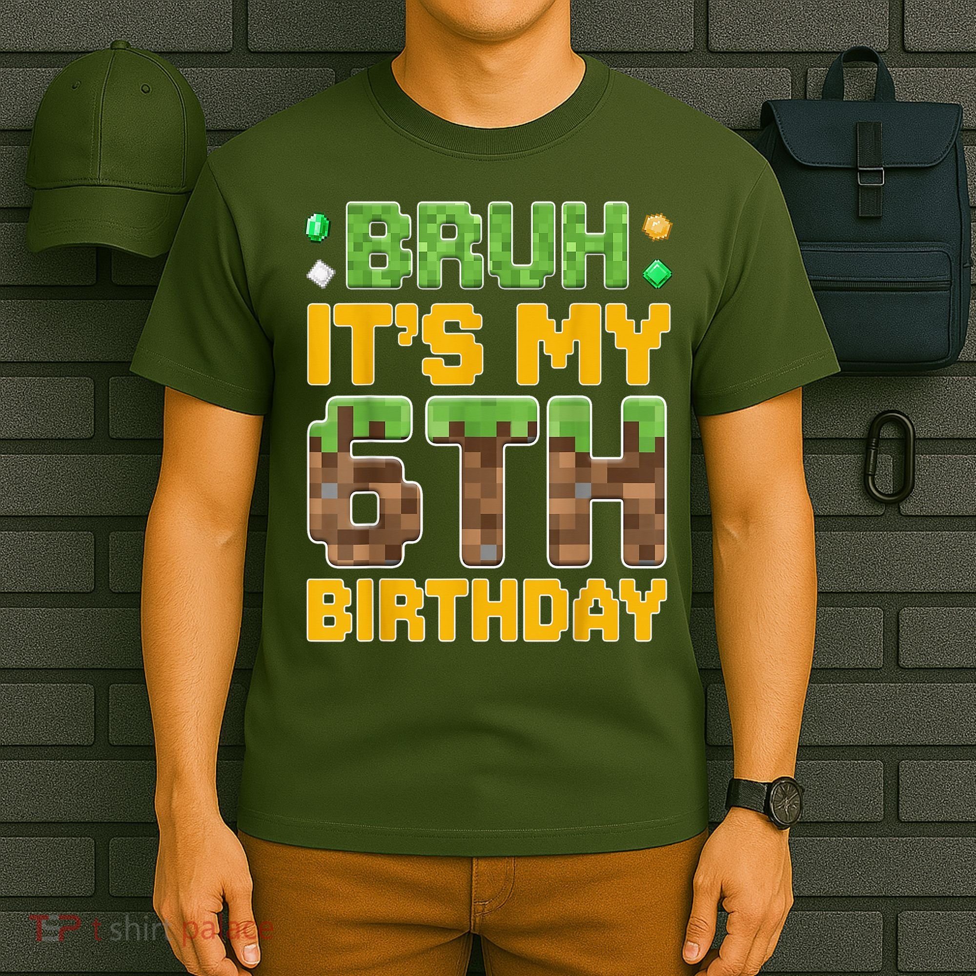 Birthday Boy It'S My 6th Birthday Video Game Pixel T-Shirt