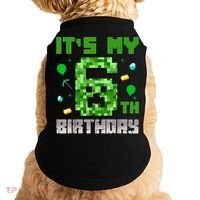 Birthday Boy It'S My 6th Birthday Video Game Pixel Doggie Tank thumb 0