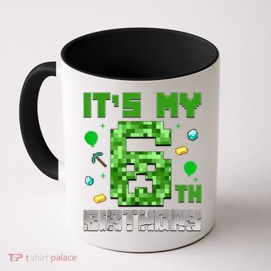Birthday Boy It'S My 6th Birthday Video Game Pixel Coffee Mug