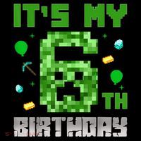 Birthday Boy It'S My 6th Birthday Video Game Pixel Coffee Mug thumb 5