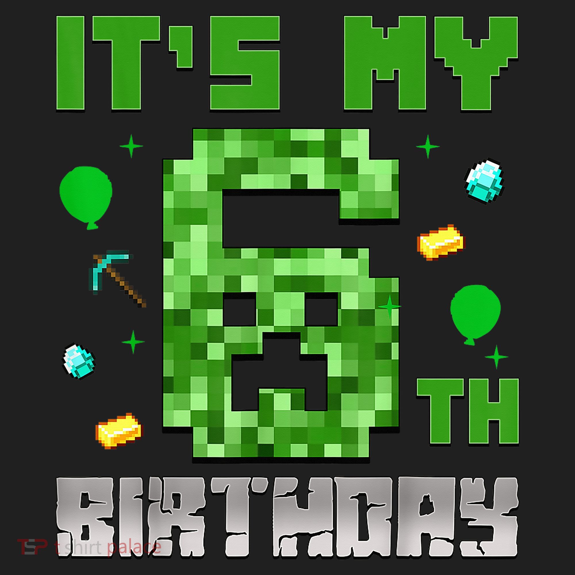 Birthday Boy It'S My 6th Birthday Video Game Pixel Beanie