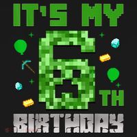 Birthday Boy It'S My 6th Birthday Video Game Pixel Women's Hoodie thumb 2