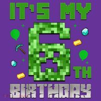 Birthday Boy It'S My 6th Birthday Video Game Pixel Baby Bodysuit thumb 2