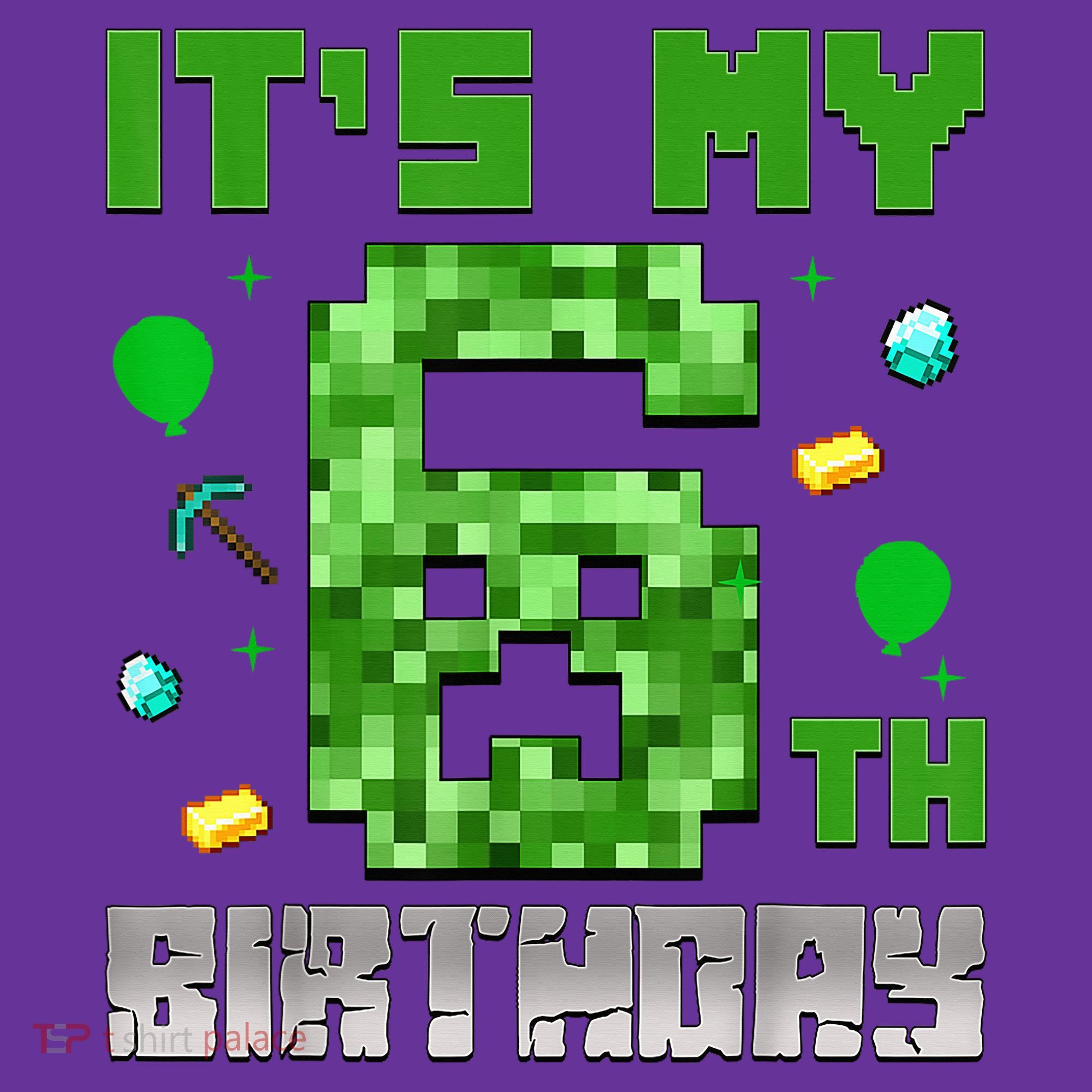 Birthday Boy It'S My 6th Birthday Video Game Pixel Baby Bodysuit