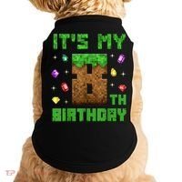 Birthday Boy It'S My 8th Birthday Gamer Pixel Number Doggie Tank thumb 0