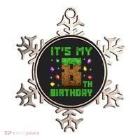 Birthday Boy It'S My 8th Birthday Gamer Pixel Number Ornament thumb 0
