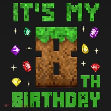 Birthday Boy It'S My 8th Birthday Gamer Pixel Number Ornament
