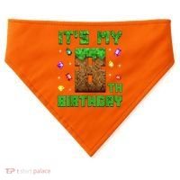 Birthday Boy It'S My 8th Birthday Gamer Pixel Number USA-Made Doggie Bandana thumb 0