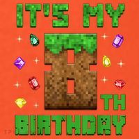 Birthday Boy It'S My 8th Birthday Gamer Pixel Number Hat thumb 2