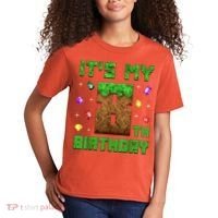 Birthday Boy It'S My 8th Birthday Gamer Pixel Number Kids T-Shirt thumb 2
