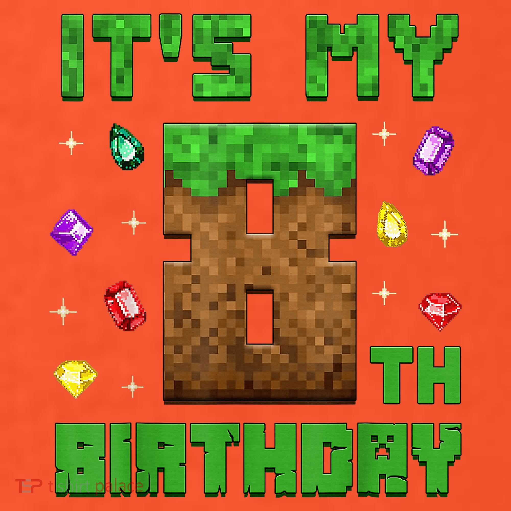 Birthday Boy It'S My 8th Birthday Gamer Pixel Number Kids T-Shirt