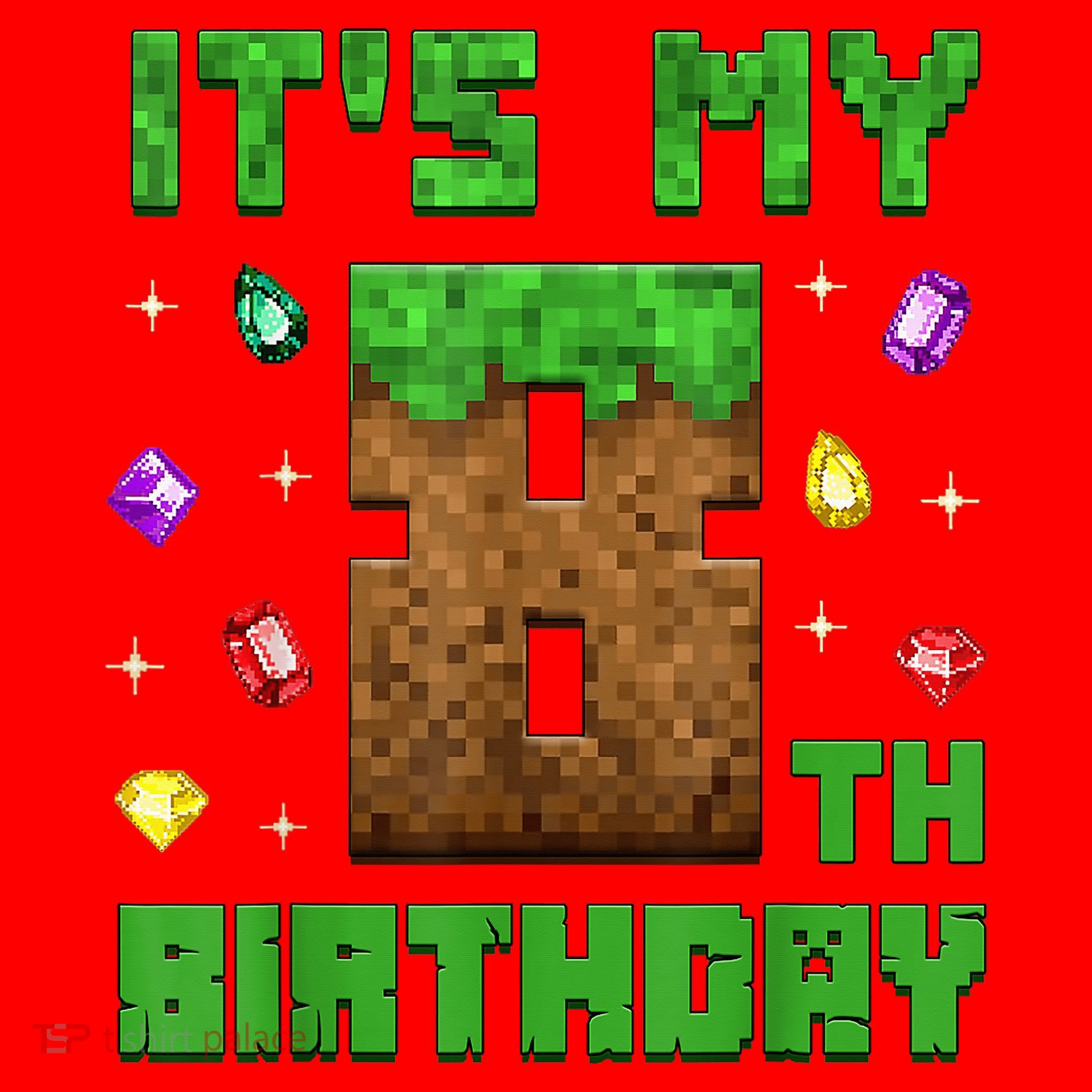 Birthday Boy It'S My 8th Birthday Gamer Pixel Number Santa Hat
