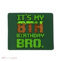 Birthday Boy It'S My 8th Birthday Gamer Pixel Number Mousepad thumb 0