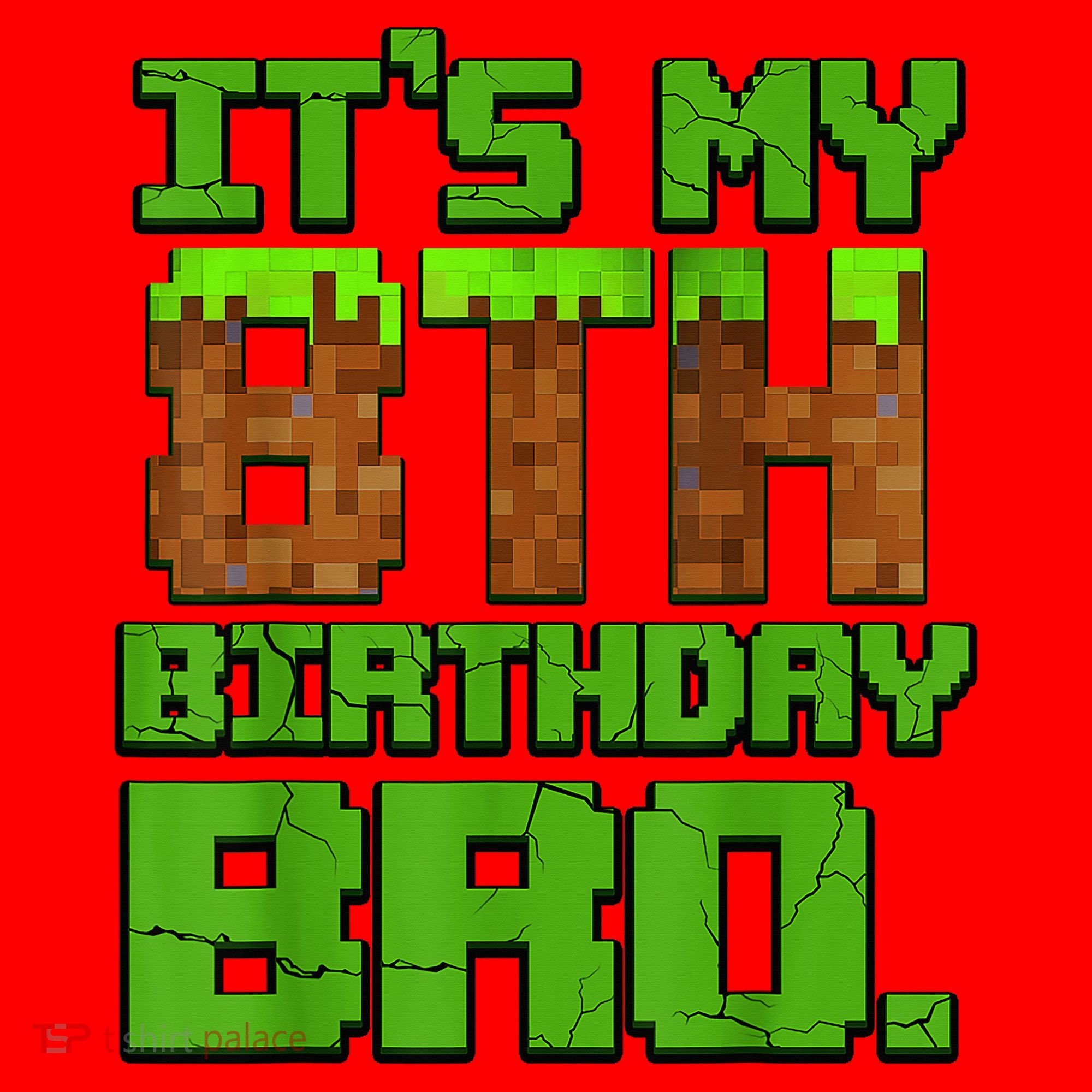 Birthday Boy It'S My 8th Birthday Gamer Pixel Number Santa Hat