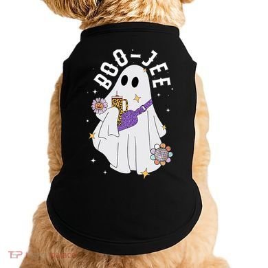 Boujee Boo Jee Spooky Season Cute Ghost Halloween Costume Doggie Tank