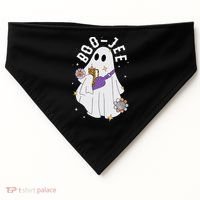 Boujee Boo Jee Spooky Season Cute Ghost Halloween Costume USA-Made Doggie Bandana thumb 0