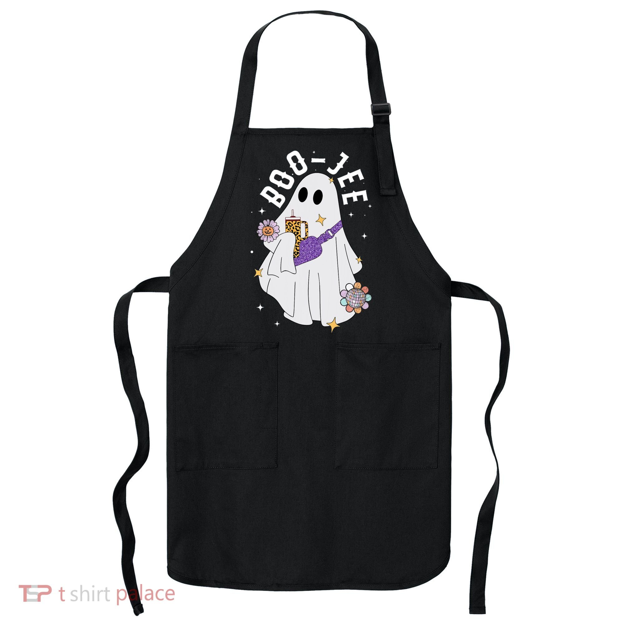 Boujee Boo Jee Spooky Season Cute Ghost Halloween Costume Apron