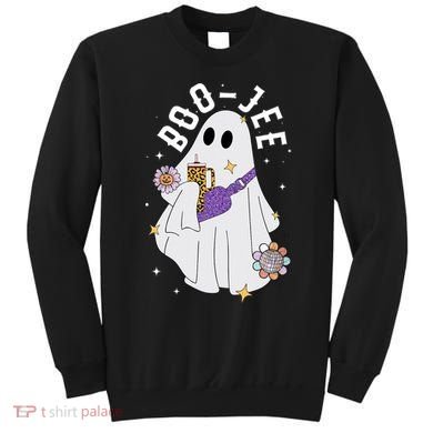 Boujee Boo Jee Spooky Season Cute Ghost Halloween Costume Sweatshirt
