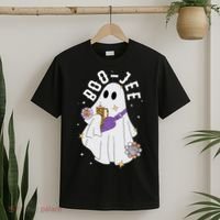 Boujee Boo Jee Spooky Season Cute Ghost Halloween Costume T-Shirt thumb 2