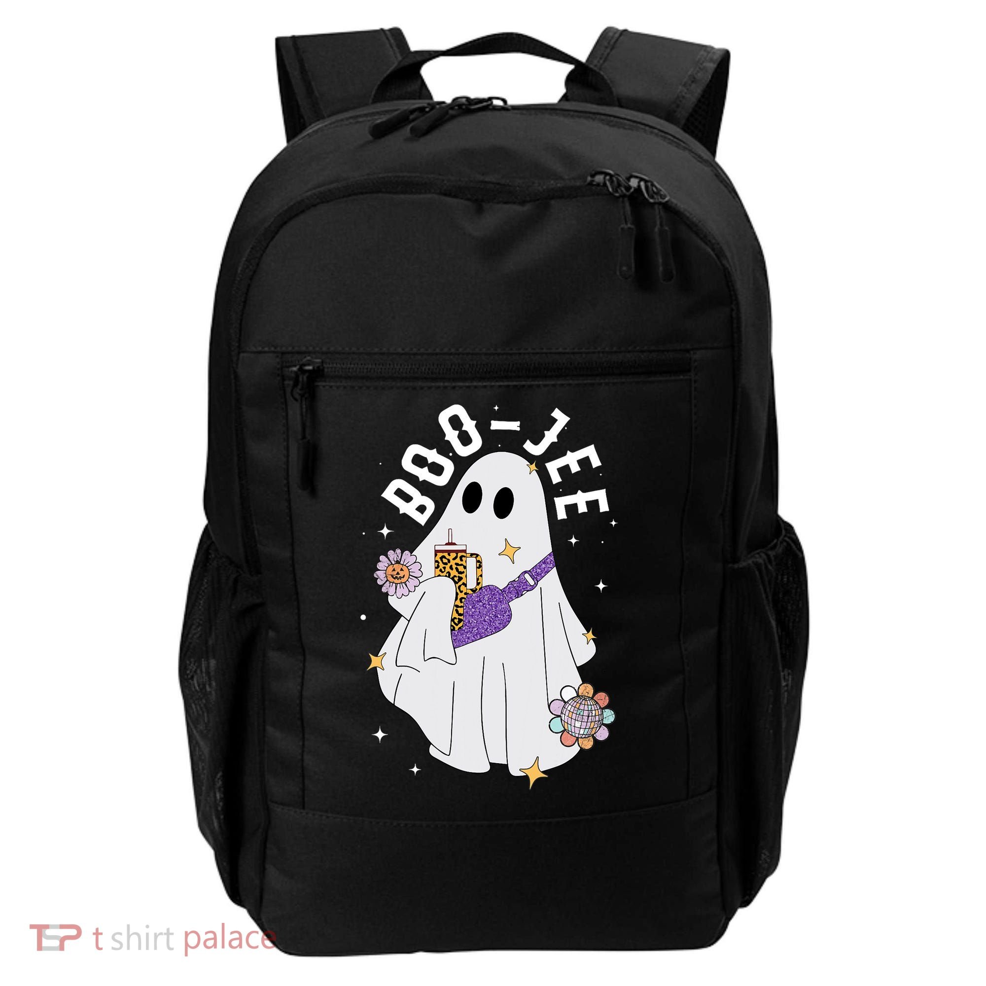 Boujee Boo Jee Spooky Season Cute Ghost Halloween Costume Backpack