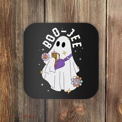 Boujee Boo Jee Spooky Season Cute Ghost Halloween Costume Coaster