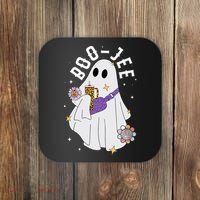 Boujee Boo Jee Spooky Season Cute Ghost Halloween Costume Coaster thumb 0