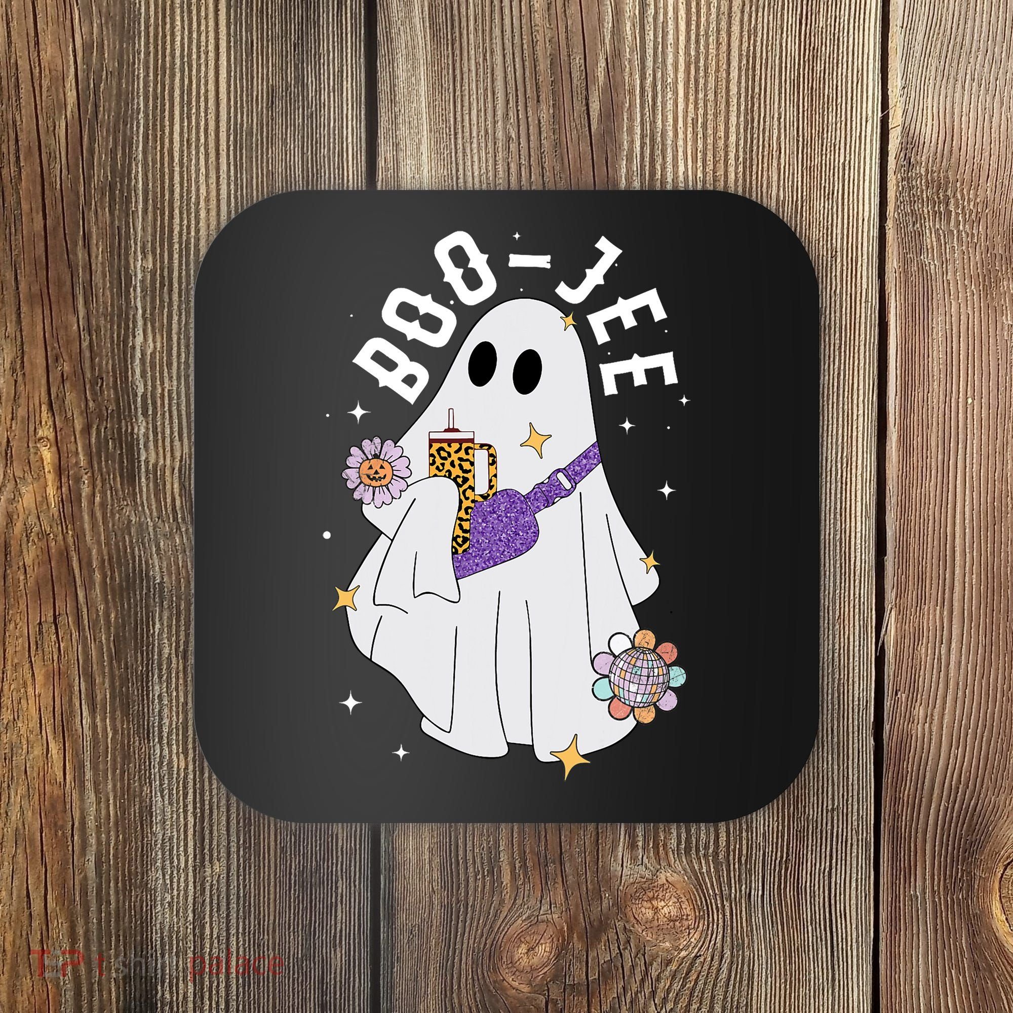 Boujee Boo Jee Spooky Season Cute Ghost Halloween Costume Coaster