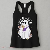 Boujee Boo Jee Spooky Season Cute Ghost Halloween Costume Women's Tank Top thumb 3
