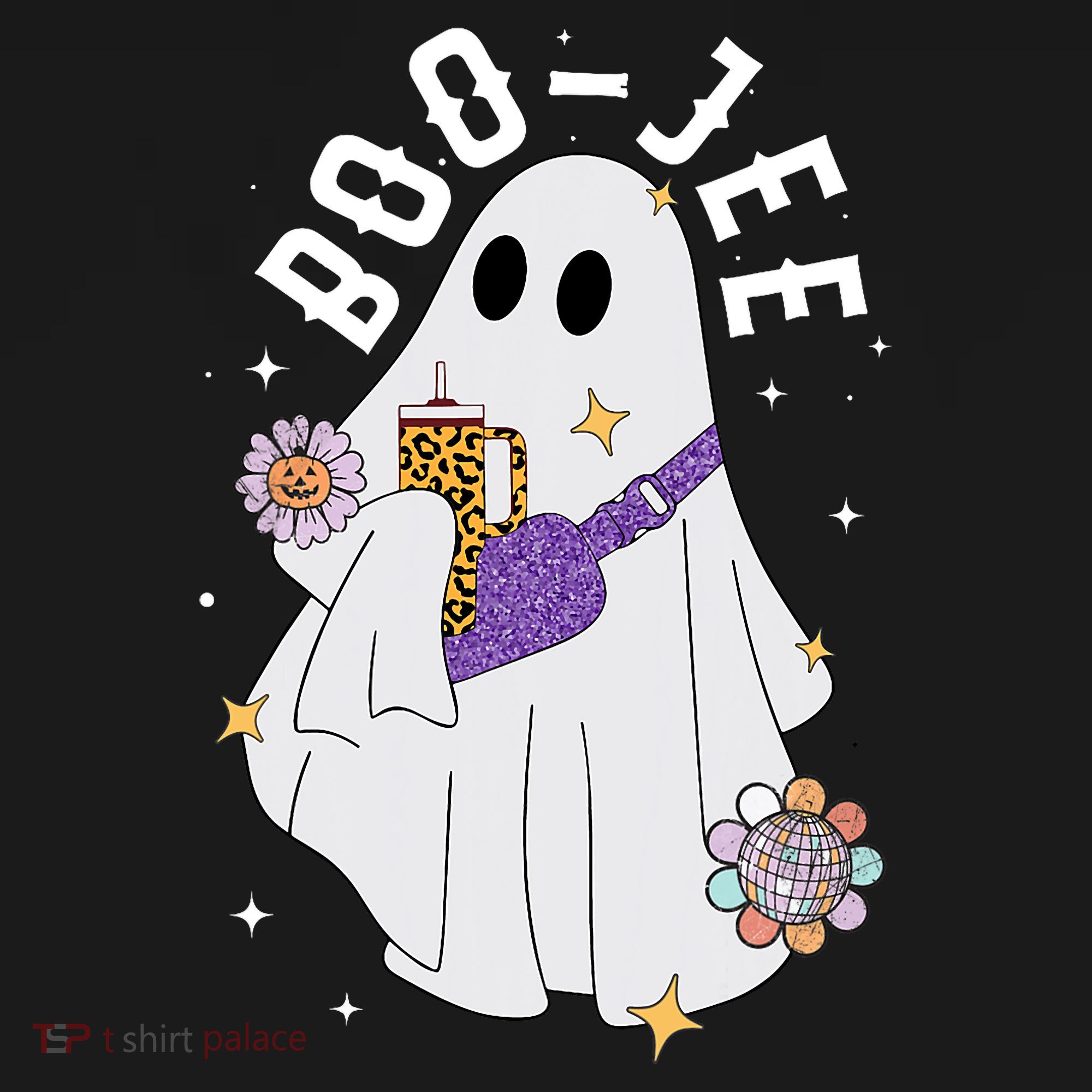 Boujee Boo Jee Spooky Season Cute Ghost Halloween Costume Women's Tank Top