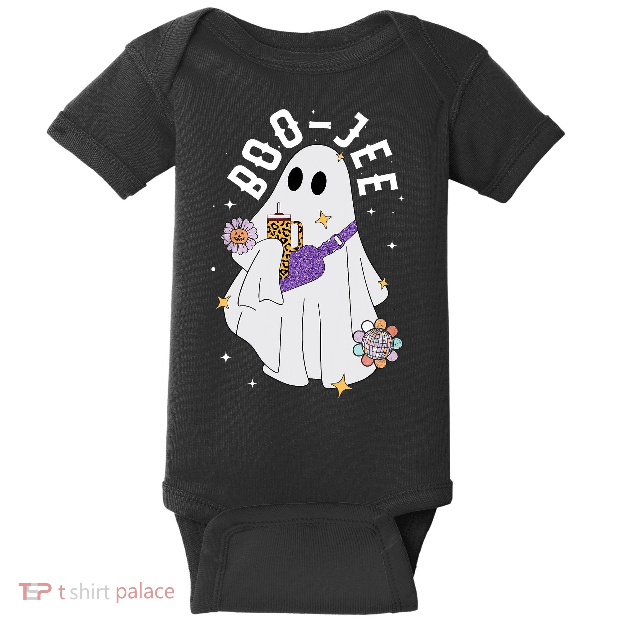 Boujee Boo Jee Spooky Season Cute Ghost Halloween Costume Baby Bodysuit