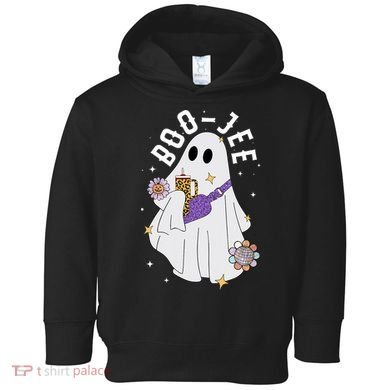 Boujee Boo Jee Spooky Season Cute Ghost Halloween Costume Toddler Hoodie