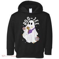 Boujee Boo Jee Spooky Season Cute Ghost Halloween Costume Toddler Hoodie thumb 0