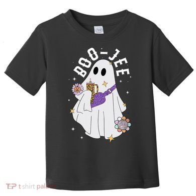 Boujee Boo Jee Spooky Season Cute Ghost Halloween Costume Toddler T-Shirt