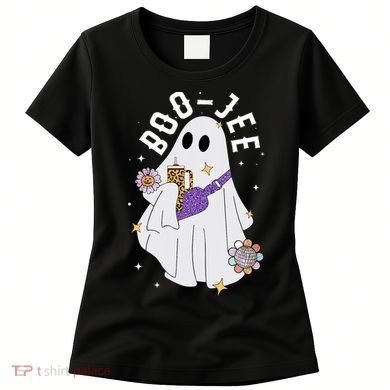 Boujee Boo Jee Spooky Season Cute Ghost Halloween Costume Women's T-Shirt