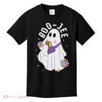 Boujee Boo Jee Spooky Season Cute Ghost Halloween Costume Kids T-Shirt thumb 0