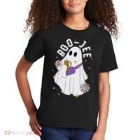 Boujee Boo Jee Spooky Season Cute Ghost Halloween Costume Kids T-Shirt thumb 2